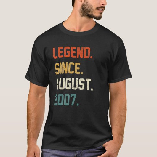 15 jaar oude leggende sinds augustus 2007 15e gebo t-shirt (Voorkant)