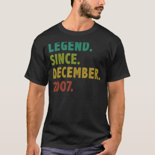 15 jaar oude leggende sinds december 2007 15e gebo t-shirt