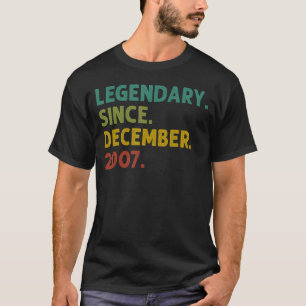 15 jaar oude leggende sinds december 2007 15e gebo t-shirt