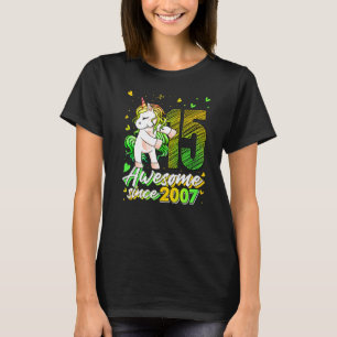 15 jaar oude Unicorn Flossing 15th Birthday Unicor T-shirt