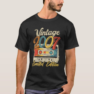 15 jaar oude Vintage 2007 Cassettebandje Retro 15t T-shirt