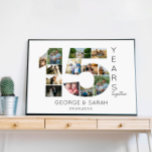 15 jaar samen Huwelijksjubileum 13 foto's Poster<br><div class="desc">Vier vijftien jaar liefde en herinneringen met dit "15 Jaar Samen" 13-foto collage bruiloft jubileumontwerp van The Arty Apples. Leg je favoriete momenten van de afgelopen twee jaar vast in deze prachtig gerangschikte fotocollage, ideaal voor weergave in je huis of als cadeau voor je partner. Dit unieke en gepersonaliseerde jubileum...</div>