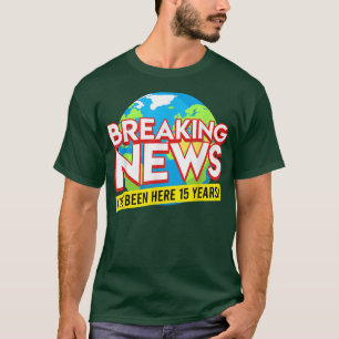 15 jaar service Bedrijf 15 jaar W T-shirt