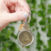 15 Jaar Sober Jubileum Medallion Gift Sleutelhange Sleutelhanger (Hand)