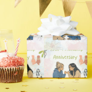 15 Jaar Vriendschap & Tellen Beste Vrienden Cadeaupapier