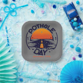 15 jan - Pothole Day Papieren Bordje (Feest)
