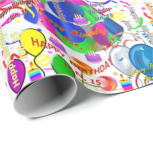 15 januari, cadeaupapier voor cadeautjes