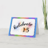 15-jarig jubileum kaart (Voorkant)