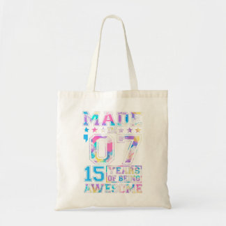 15-jarige cadeautjes voor 15e verjaardag tote bag