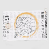15 Jubileum golfhanddoek NOLA Aikido (Horizontaal)