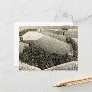 15 juli door Grant Wood Feestdagenkaart