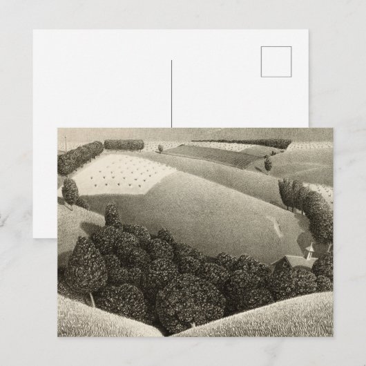 15 juli door Grant Wood Feestdagenkaart (Voorkant / Achterkant)