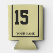 15 kaki paard zadel deken op maat blikjeskoeler (Achterkant)