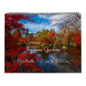 15-maands Japanse tuinen wandkalender Kalender (Hoes)
