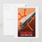 15 Mei 1938 Electrial Vintage Poster Briefkaart (Voorkant / Achterkant)