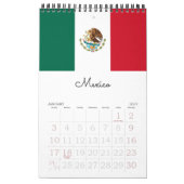 15-Mo-vlaggen van Midden-Amerika en het Caribisch Kalender (Jan 2027)