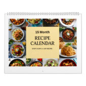 15 Month Recipe Calendar Kalender (Hoes)