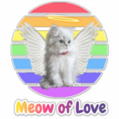 15.mooie schattige bestselende trending zwarte kat sticker (Voorkant)