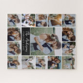 15 Naam fotocollage monogram Legpuzzel (Horizontaal)