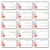 15 Naam van individuele weddenschappen Adres stick Sticker (Voorkant)