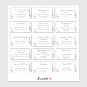 15 Naam van individuele weddenschappen Adres stick Sticker