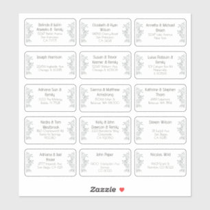 15 Naam van individuele weddenschappen Adres stick Sticker