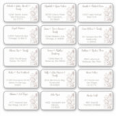 15 Naam van individuele weddenschappen Adres stick Sticker (Voorkant)