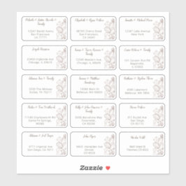 15 Naam van individuele weddenschappen Adres stick Sticker