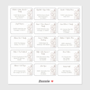 15 Naam van individuele weddenschappen Adres stick Sticker