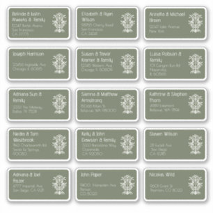 15 Naam van individuele weddenschappen Adres stick Sticker