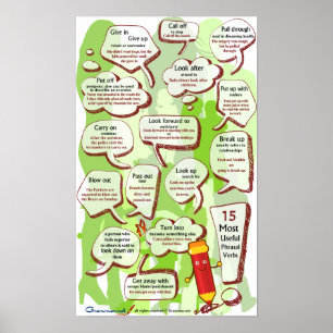 15 Nuttigste Phrasal Verbs Poster