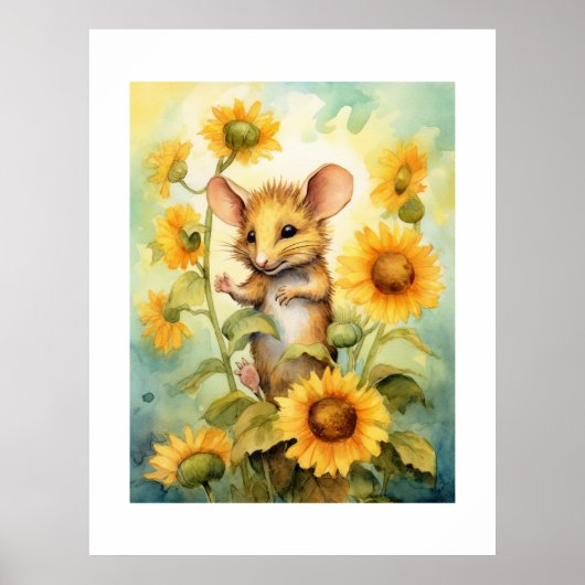 15 of 17 Zonnebloementuin Miceville Poster (Voorkant)