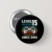 15 Ontgrendeld Geweldige 2005 Videospel 15e Verjaa Ronde Button 5,7 Cm (Voorkant /achterkant)
