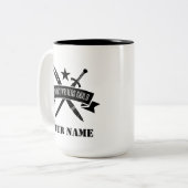 15 oz. aangepaste MWG-mok Tweekleurige Koffiemok (Voorkant links)