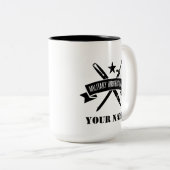 15 oz. aangepaste MWG-mok Tweekleurige Koffiemok (Voorkant rechts)