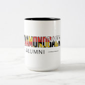 15 oz beker met DBK Alumni-Logo Tweekleurige Koffiemok (Center)