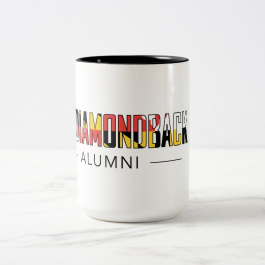 15 oz beker met DBK Alumni-Logo Tweekleurige Koffiemok (Center)