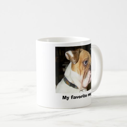 15 oz. Bulldog Coffee-Mok Koffiemok (Voorkant rechts)