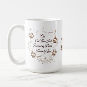 15 oz Cat Mom Mok - Aangedreven door Spint, Gevoed