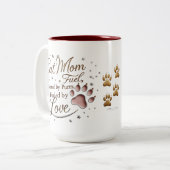 15 oz Cat Mom Two-Tone Mok - Schattigee poten & Lo (Voorkant links)