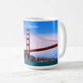 15 oz GOLDEN GATE BRIDGE SAN FRANCISCO COFFEE MOK (Voorkant rechts)