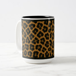 15 OZ. KOFFIE MOK - "LEOPARD PRINT"