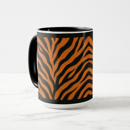 15 OZ. KOFFIE MOK - "TIGRESS PRINT" (Voorkant links)