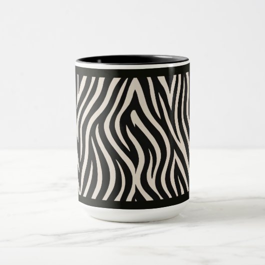 15 OZ. KOFFIE MOK - "ZEBRA PRINT" (Midden)