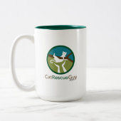 15 oz logo voor en achter tweekleurige koffiemok (Links)