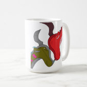 15 oz Mama en Baby Dragon Coffee Mok (Voorkant rechts)