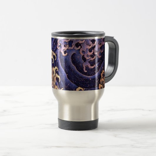 15 oz Mok JAPANESE WAVE PATTERN (Voorkant rechts)