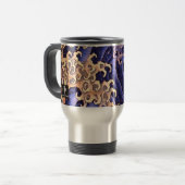 15 oz Mok JAPANESE WAVE PATTERN (Voorkant links)