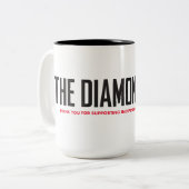 15 oz mok met twee toonkoffie (Voorkant links)