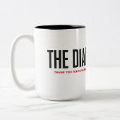 15 oz mok met twee toonkoffie (Links)